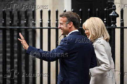 French President Macron visits Britain