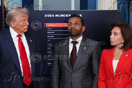U.S. President Trump meets members of the media at the White House in Washington, D.C
