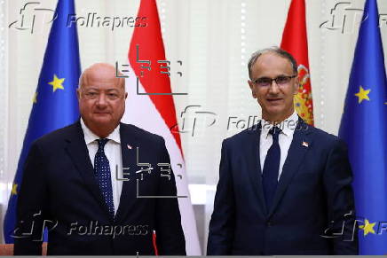 Austria's Chancellor Christian Stocker visits Serbia