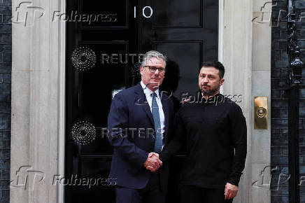 British PM Starmer and Ukrainian President Zelenskiy meet in London