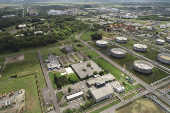 Vista aérea da Refinaria Alberto Pasqualini em Canoas (RS)