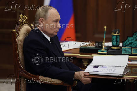 Russia's President Putin meets Governor of Ivanovo region Voskresensky in Moscow