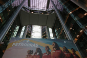 Brazilian state-run oil firm Petrobras logo