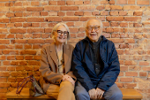 O casal Marcy Junqueira e Ricardo Ohtake