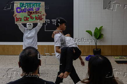Families of victims of extra-judicial killings dramatize their experience through theater program