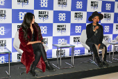 Coletiva de imprensa com as das cantoras Larissa Liveir e Judith Hill