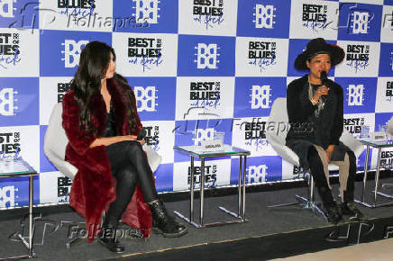 Coletiva de imprensa com as das cantoras Larissa Liveir e Judith Hill