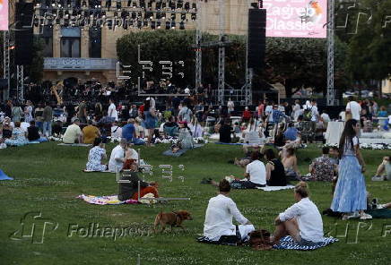 Outdoor classical music festival in Zagreb