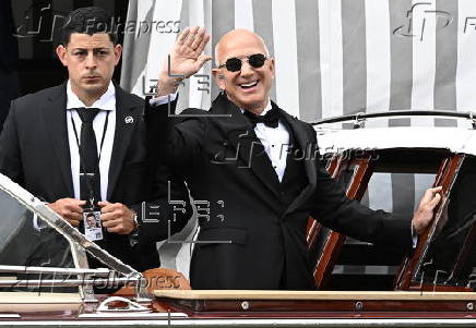Jeff Bezos and Lauren Sanchez wedding party in Venice