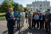 Director of the Office of Management and Budget Russell Vought at the White House