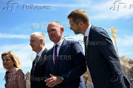 European interior ministers meet on Germany's highest peak to discuss migration policies near Garmisch-Partenkirchen
