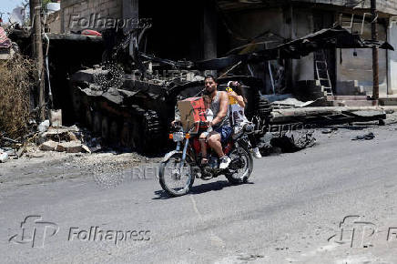 Aftermath of deadly clashes between Druze fighters, Sunni Bedouin tribes and government forces, in Sweida