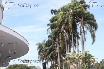 Rajadas de ventos na região do aeroporto de Congonhas em SP