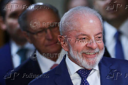 Ceremony to sign provisional measure to mitigate the economic impact due to U.S. President Trump's decision to raise import tariffs, in Brasilia