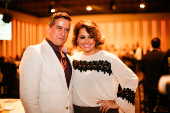 Fernando Vieira e Suzy Rego no jantar beneficente da Santa Fé