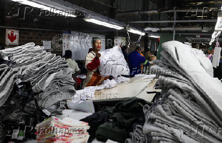 Workers perfom their duties at Quantum apparel factory on the outskirts of Maseru