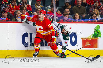 NHL: Minnesota Wild at Calgary Flames