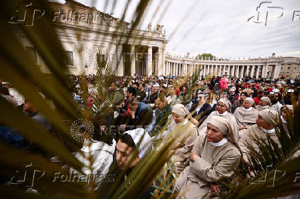 Palm Sunday Mass in St. Peter's Square at the Vatican