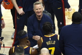 NBA Western Conference First Round playoff game four - Houston Rockets at Golden State Warriors