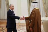 Russian President Vladimir Putin meets with UAE Deputy Prime Minister and Minister of Interior Sheikh Saif bin Zayed Al Nahyan in Moscow