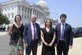 Iratxe García impulsa en EEUU la unión de los demócratas y firmeza frente a los aranceles