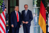 FILE PHOTO: German Chancellor Friedrich Merz visits the U.S.