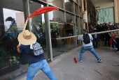 Protest of National Coordination of Education Workers (CNTE) in Mexico City