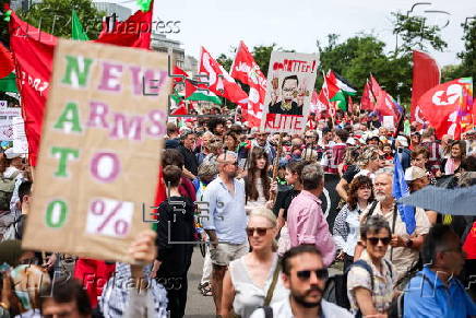 Protest against NATO in The Hague ahead of the NATO summit
