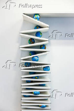 Escultura exposta na mostra 