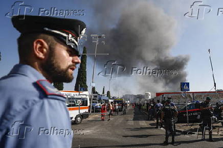Explosion at petrol station in Rome, dozens injured