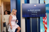 White House Press Secretary Leavitt holds a press briefing at the White House