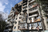 Aftermath of a Russian drone attack in Odesa