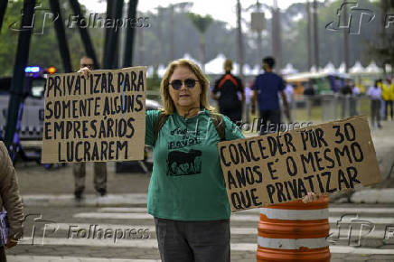 Ato contra privatização do Parque da Cidade em São José dos Campos