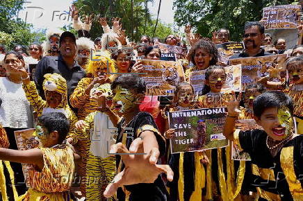 Awareness campaign on International Tiger Day in Bangalore
