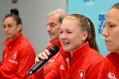 Tennis Billie Jean King Cup - Switzerland press conference