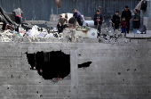 Aftermath of an Israeli strike in Jabalia