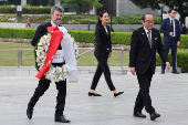 Denmark's King Frederik X pays respects to atomic bomb victims at Hiroshima Peace Memorial Park