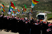 An annual gathering at the Nabi Shuayb Shrine, a holy place for the Druze community, at Majdal Shams