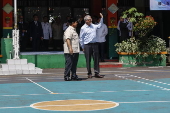 Microsoft co-founder and former CEO Bill Gates visits in Jakarta