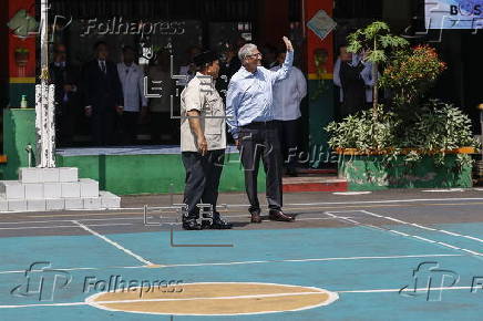Microsoft co-founder and former CEO Bill Gates visits in Jakarta