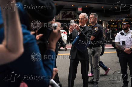Anti-Trump and billionaire protest in midtown Manhattan in New York City