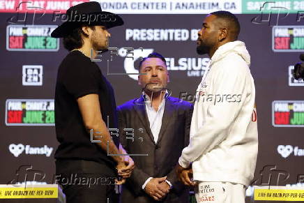 Boxers Jake Paul and Julio Cesar Chavez Jr. hold press conference for upcoming boxing mastch