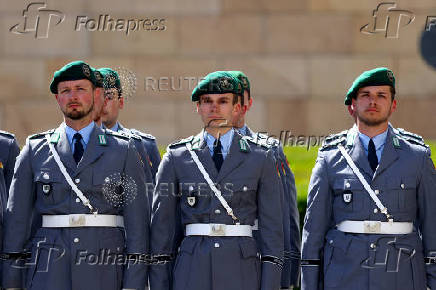 Swearing-in ceremony for new recruits of the German armed forces Bundeswehr, in Berlin