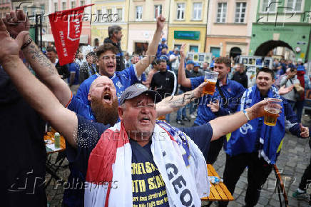 Conference League - Final - Real Betis & Chelsea fans gather in Wroclaw