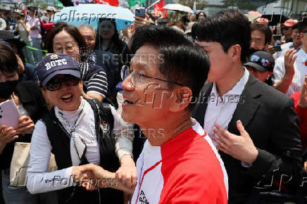 Presidential candidates attend their election campaign rallies