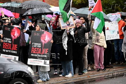 Sydney protesters demand action after Israel intercepts Gaza-bound aid ship