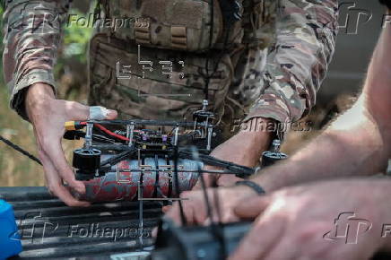 Training fibre-optic FPV drones 93nd Brigade in Donetsk