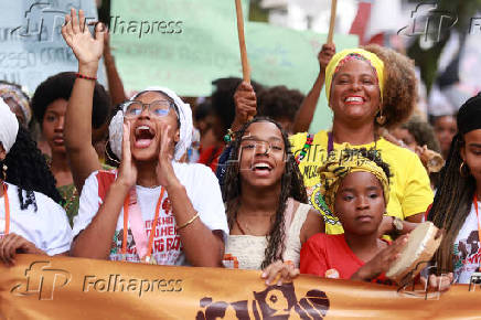 Marcha das Mulheres Negras, em Salvador