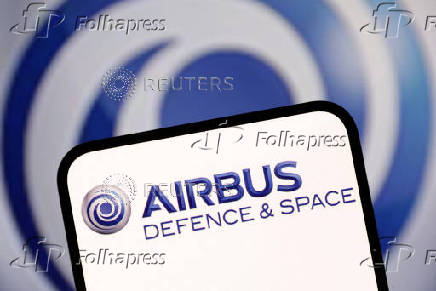 Illustration shows Airbus Defence & Space logo