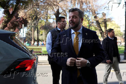 Chilean presidential candidate Johannes Kaiser campaigns for the upcoming presidential election